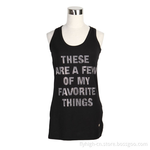 Ladies Black Tank Top